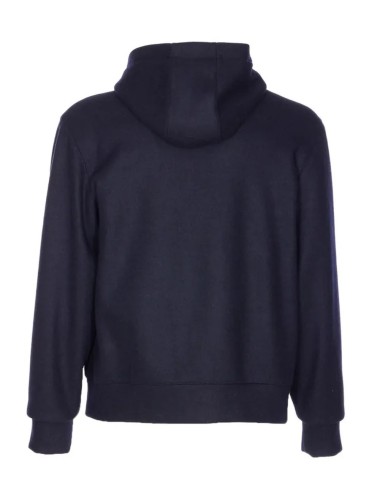 Felpa con cappuccio blu scuro