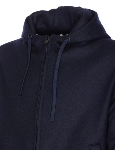 Felpa con cappuccio blu scuro