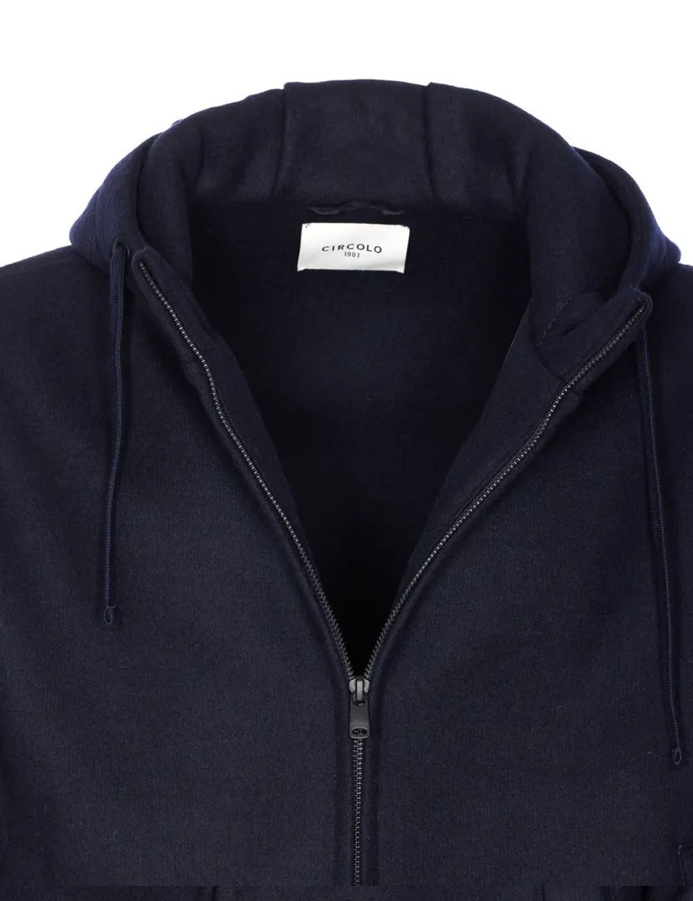 Felpa con cappuccio blu scuro