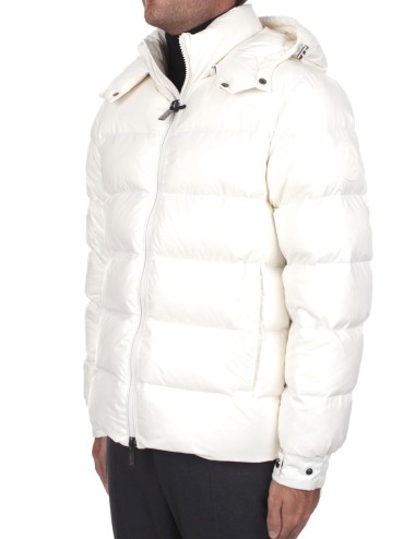 Bomber con cappuccio staccabile ultrapuffer latte