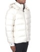 Bomber con cappuccio staccabile ultrapuffer latte