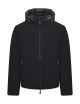 Giubbotto in softshell reversibile in nylon nero