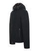 Giubbotto in softshell reversibile in nylon nero