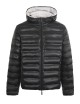 Giubbotto in softshell reversibile in nylon ghiaccio