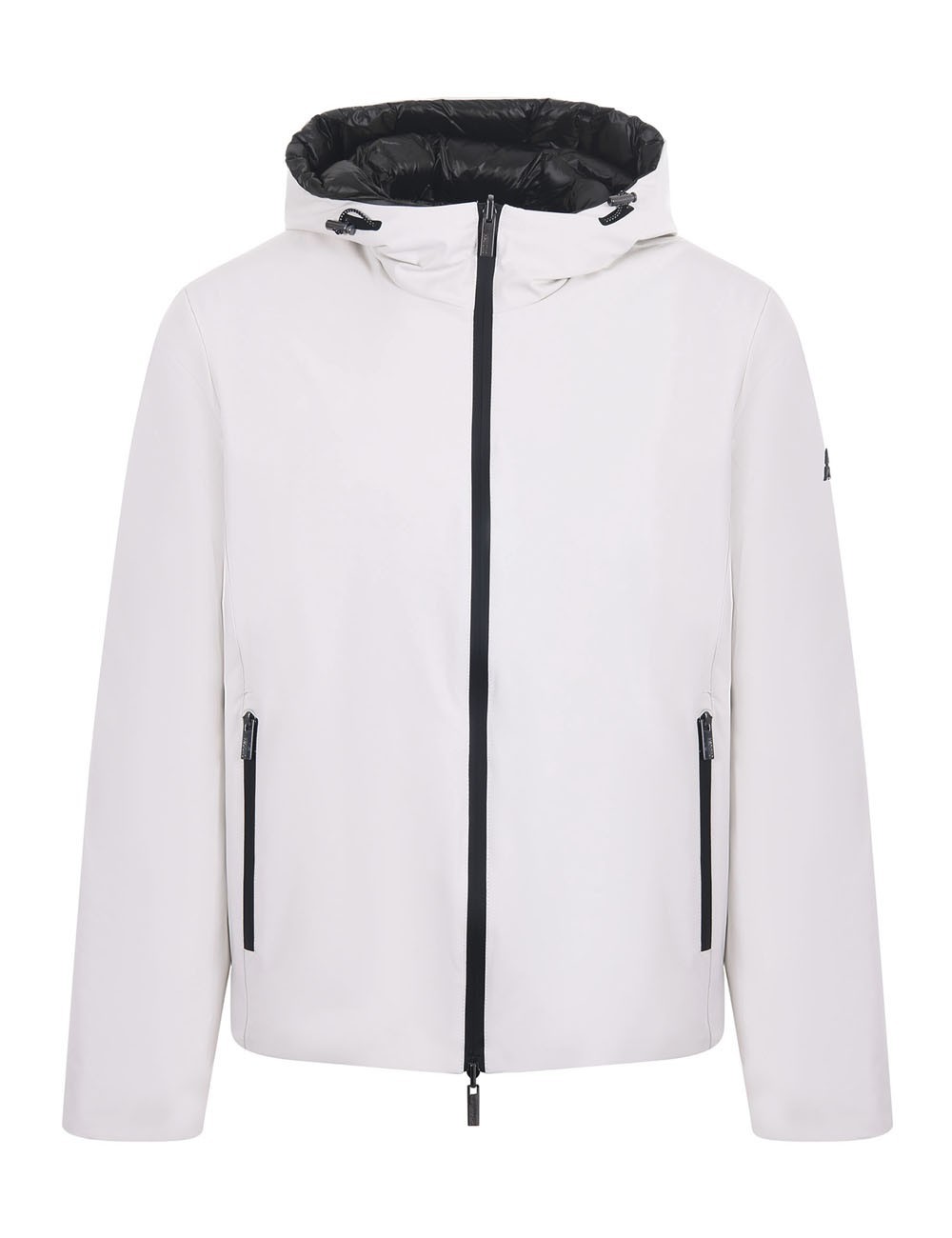 Giubbotto in softshell reversibile in nylon ghiaccio