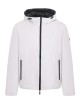 Giubbotto in softshell reversibile in nylon ghiaccio