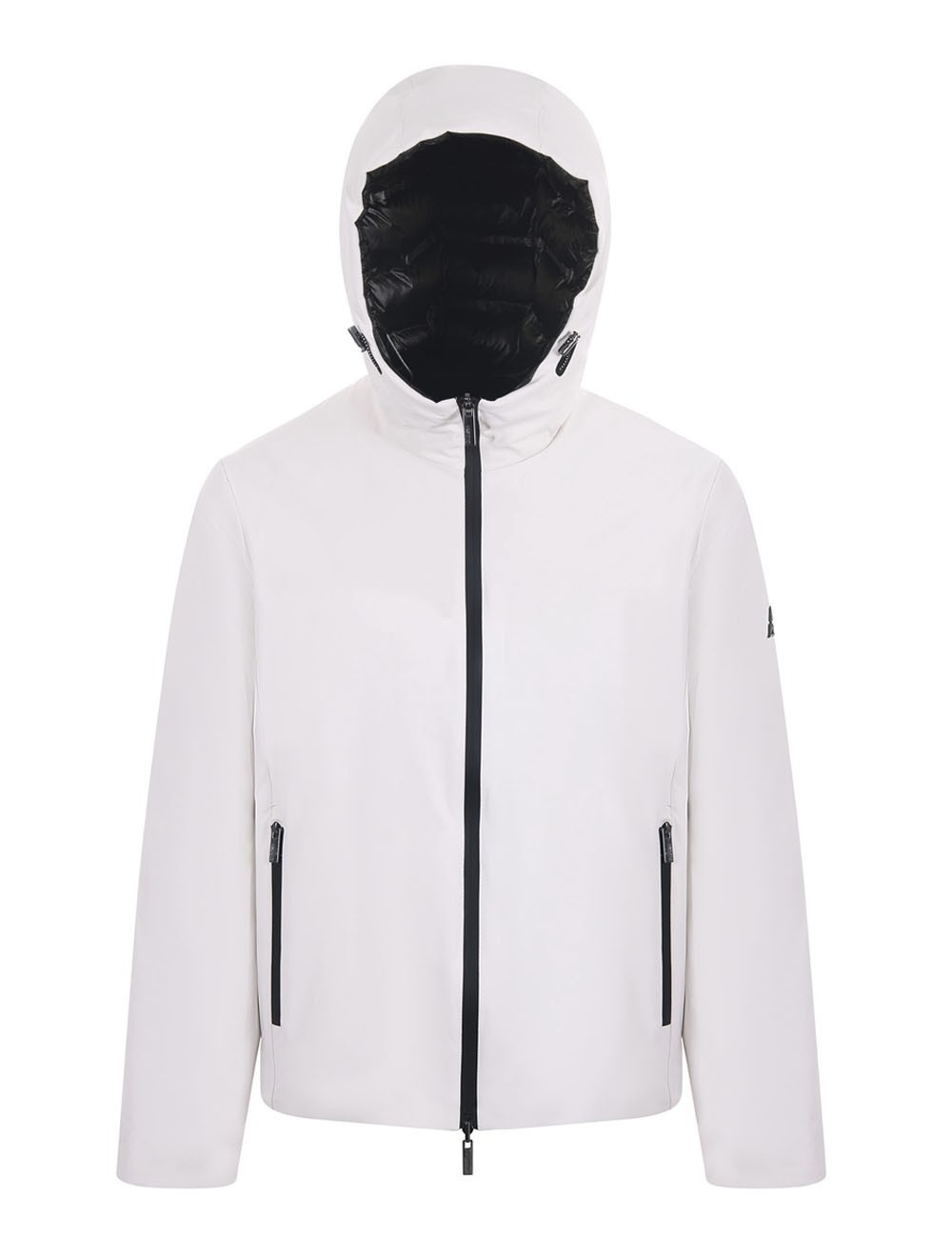 Giubbotto in softshell reversibile in nylon ghiaccio