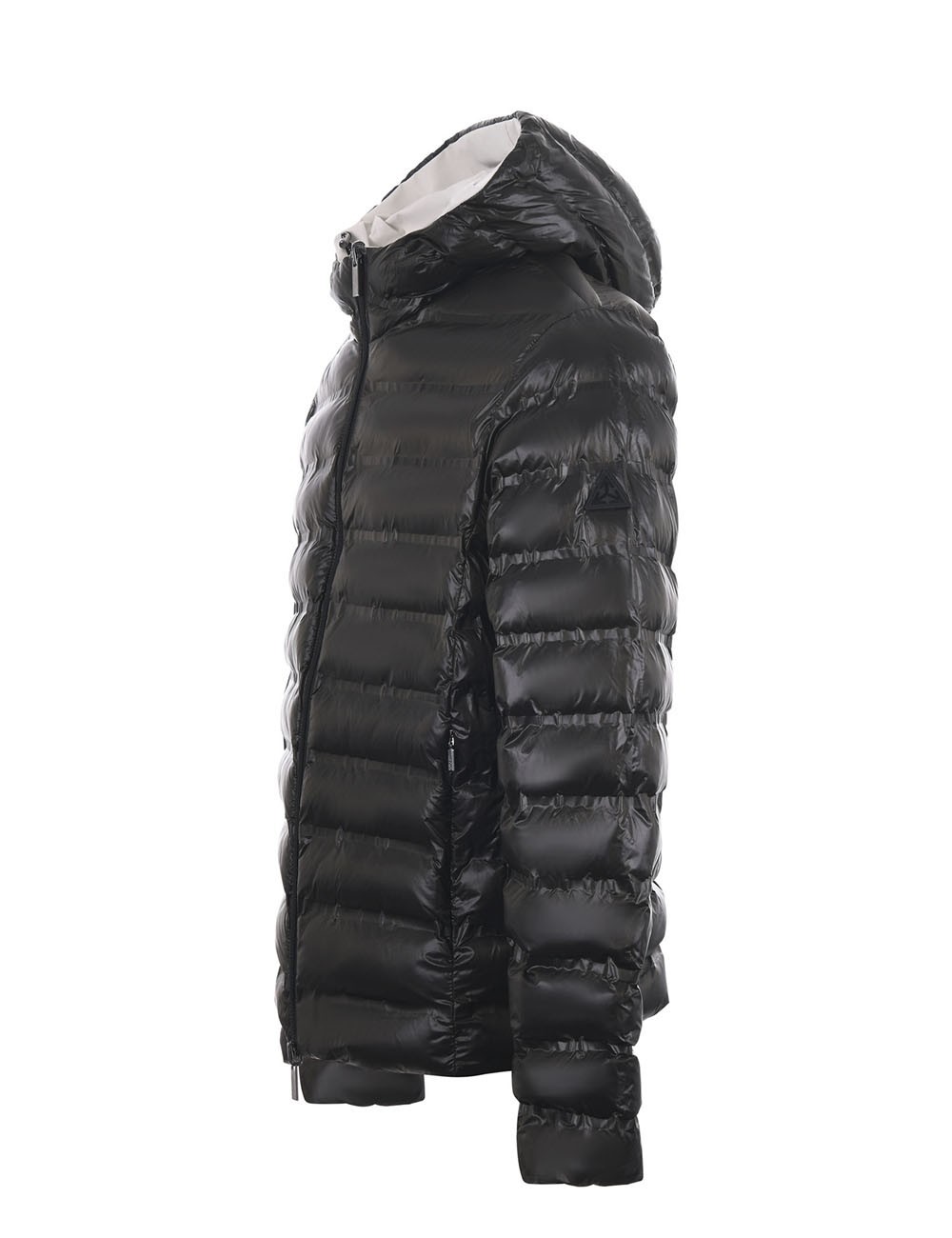 Giubbotto in softshell reversibile in nylon ghiaccio