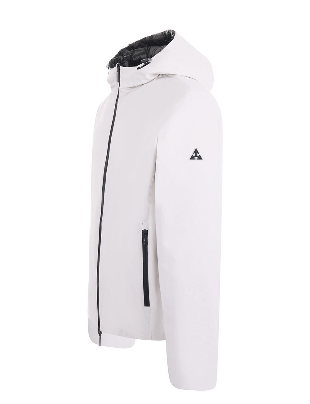 Giubbotto in softshell reversibile in nylon ghiaccio