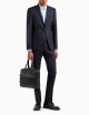 Vestito in Lana petto a lancia blu