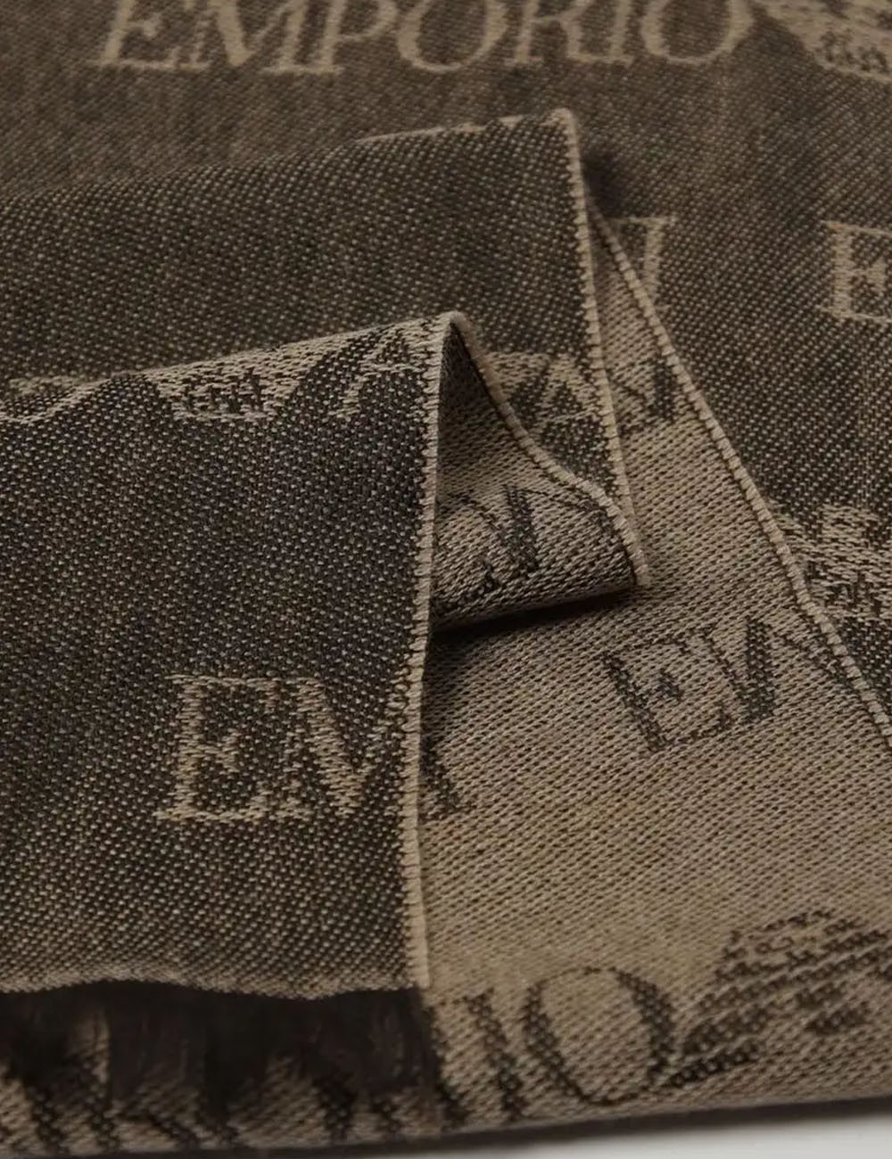 Sciarpa in misto lana marrone