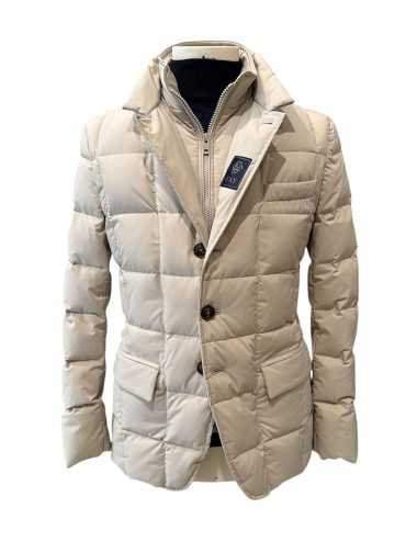 Piumino trapuntato beige