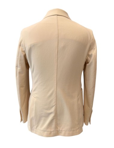 Giacca doppiopetto cashmere touch crema