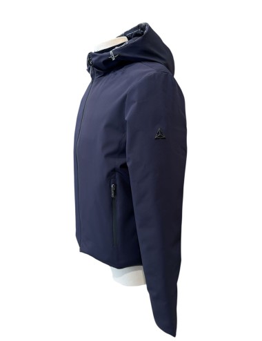 Giubbotto in softshell reversibile in nylon blu