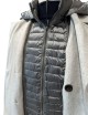Giubotto Doppiopetto Twill lana Grigio melange