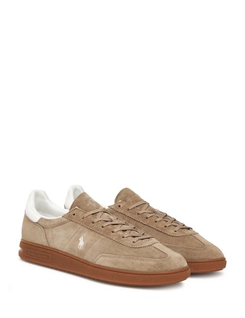 Sneaker Bedford in camoscio Grigio terra/Bianco nautico