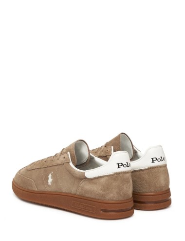 Bedford Suede Trainer Earth Grey/deckwash White