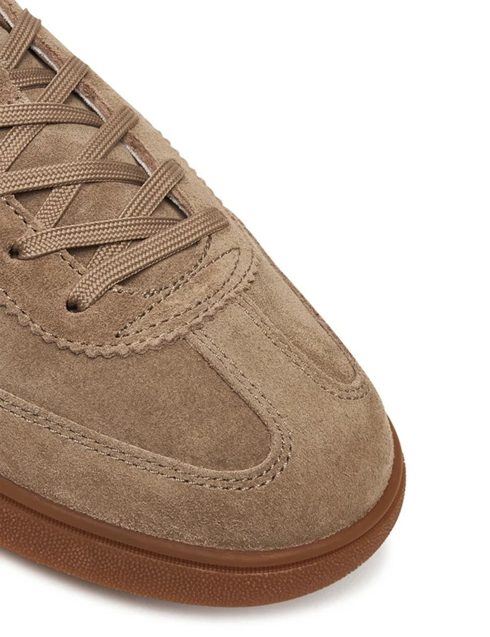 Sneaker Bedford in camoscio Grigio terra/Bianco nautico