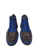 Stivaletto scamosciato con dettagli blu