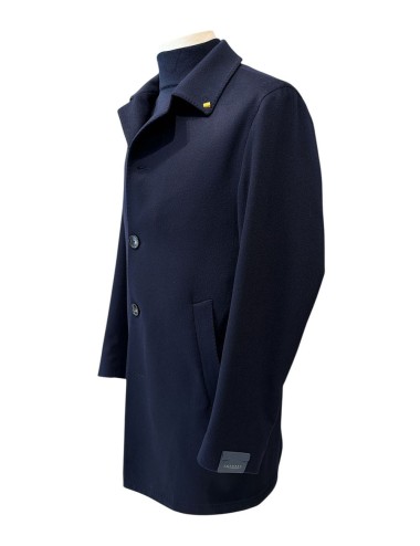 Capotto in cashmere loro piana blu
