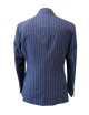 Giacca in cashmere gessata blu
