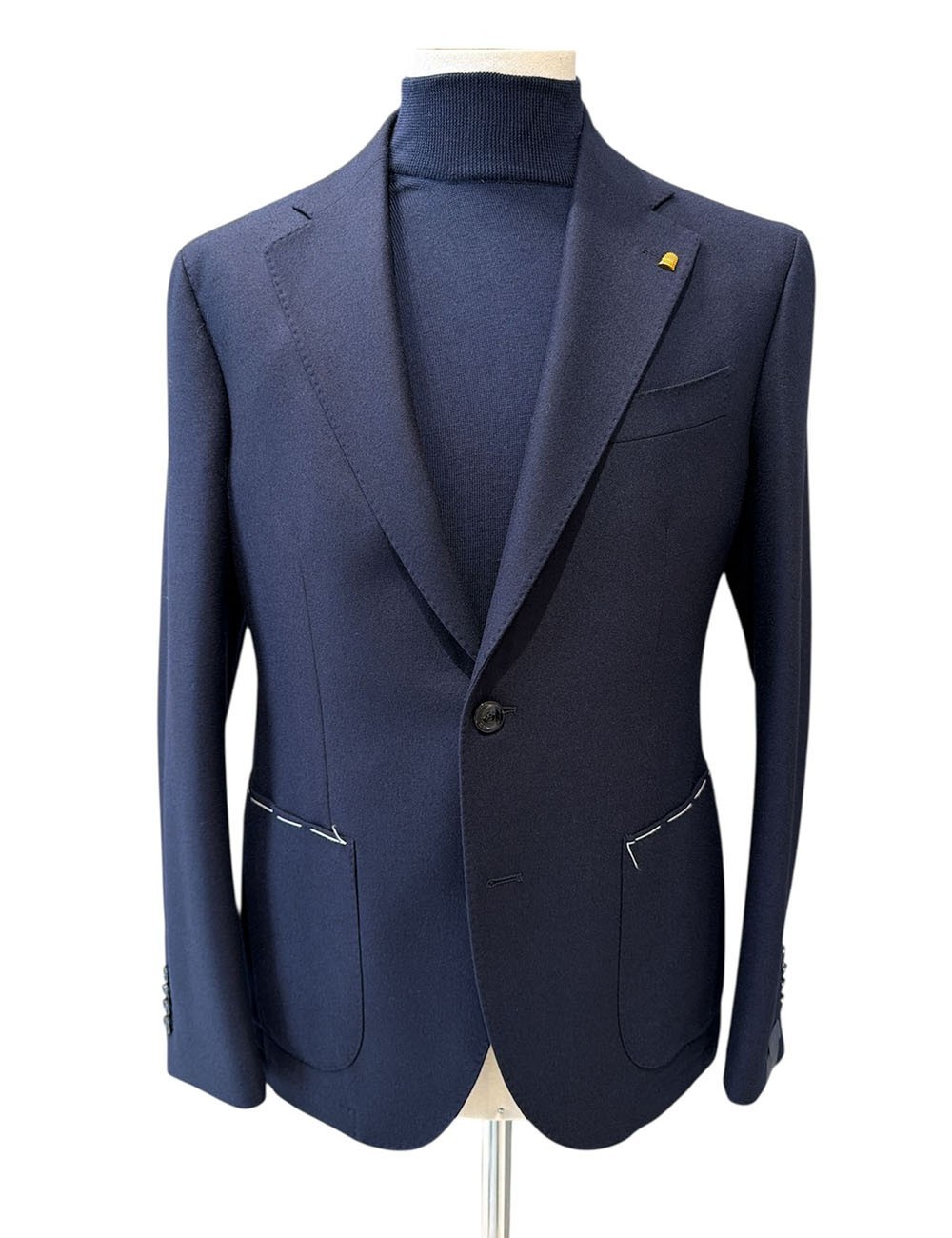 Giacca in cashmere blu
