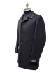 Capotto in cashmere nero