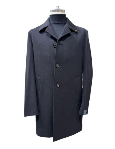 Capotto in cashmere nero