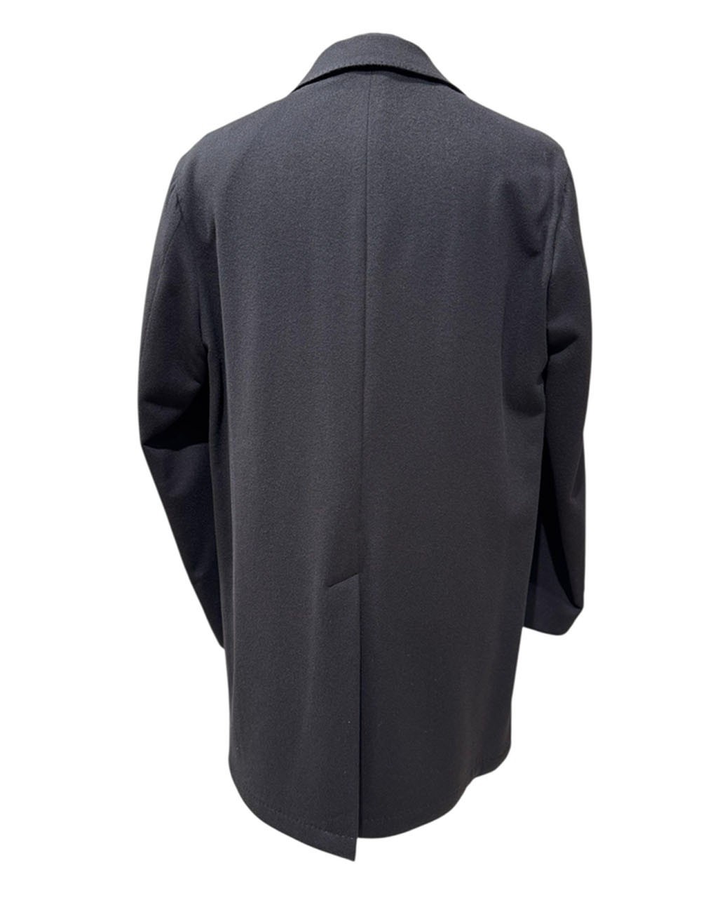 Capotto in cashmere nero