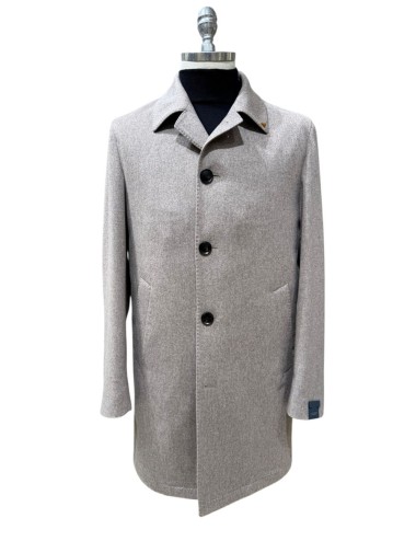 Capotto in cashmere loro piana beige