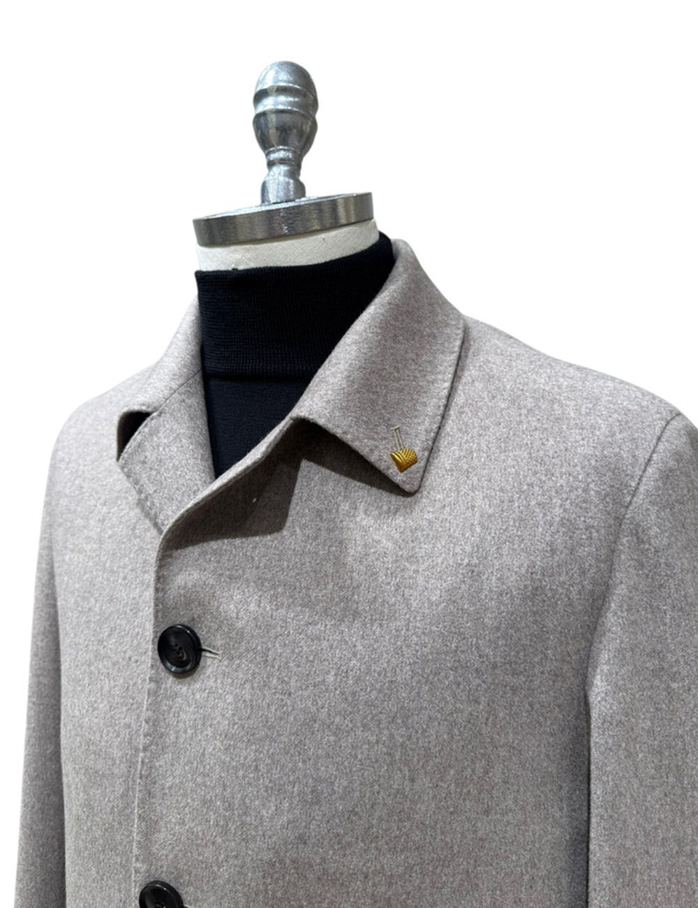 Capotto in cashmere loro piana beige