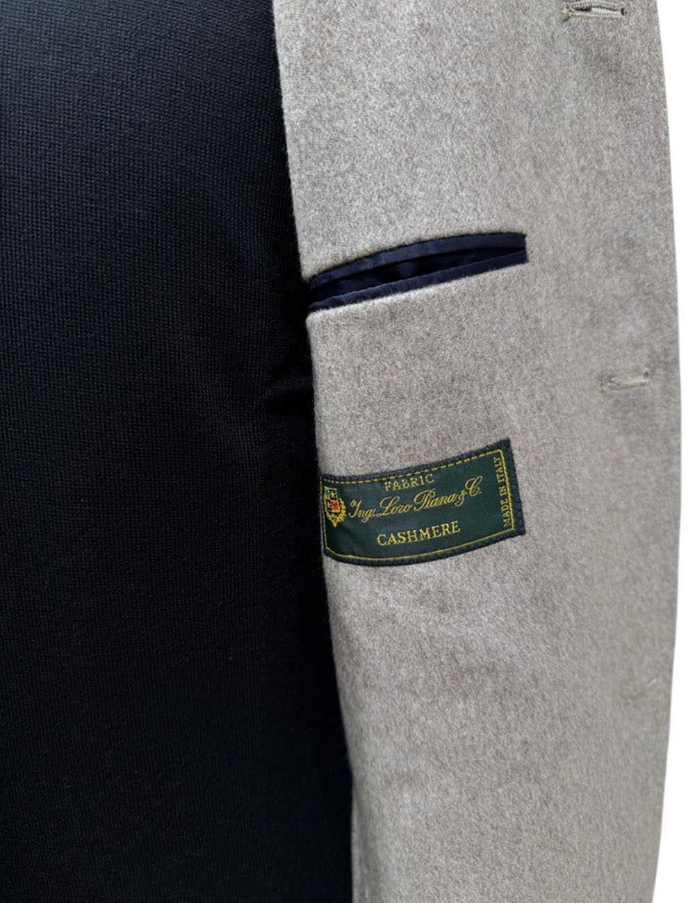 Capotto in cashmere loro piana beige