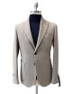 Giacca in lana spigata beige
