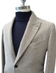 Giacca in lana spigata beige