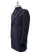 Cappotto doppiopetto in lana blu