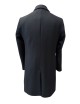 Cappotto in lana spigata nero