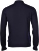 POLO IN LANA MERINOS BLU