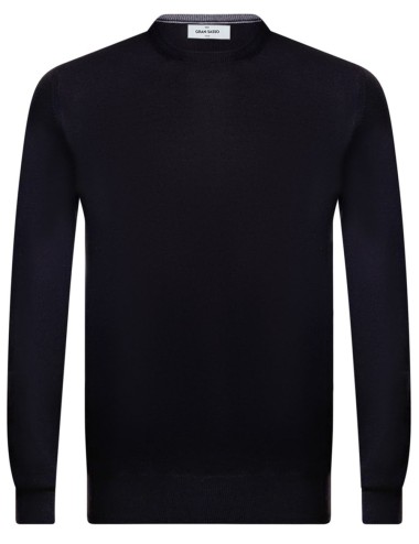 GIROCOLLO LANA MERINOS NERO