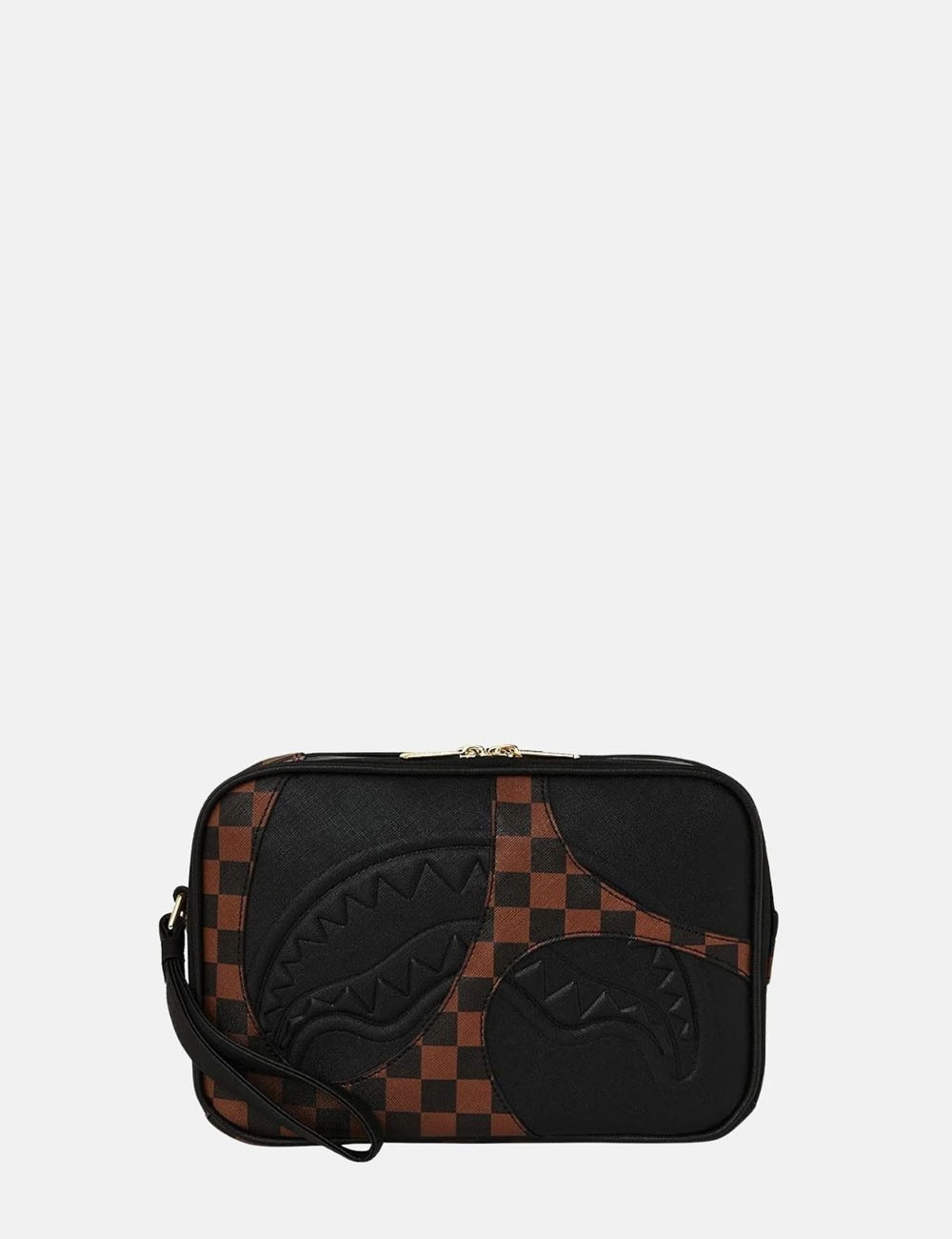 POCHETTE JETSTREAM BROWN TOILETRY BAG