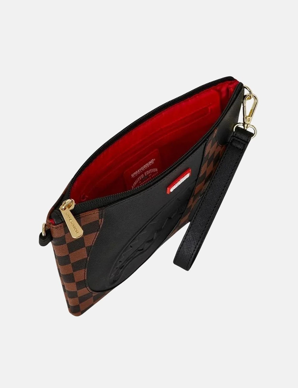 POCHETTE JETSTREAM BROWN CROSSOVER CLUTCH