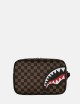 POCHETTE CHECK 2 EMBOSS TOILETRY BAG
