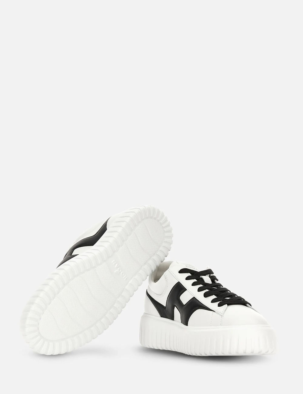 Sneakers H-Stripes Bianco Nero
