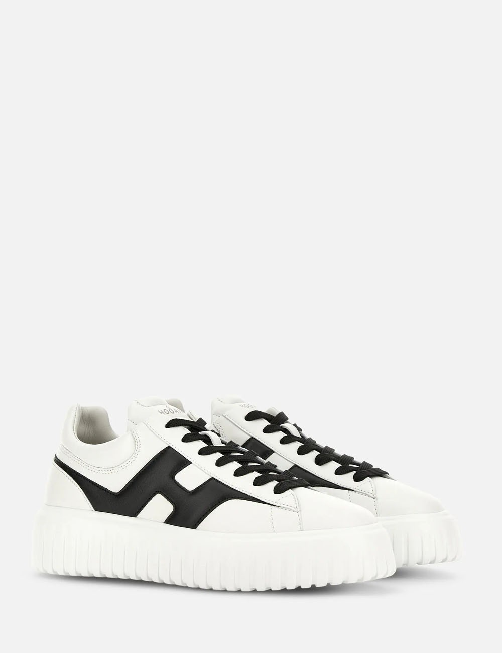 Sneakers H-Stripes Bianco Nero