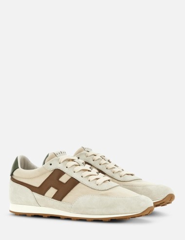 Sneakers Athletic Bianco Marrone Verde