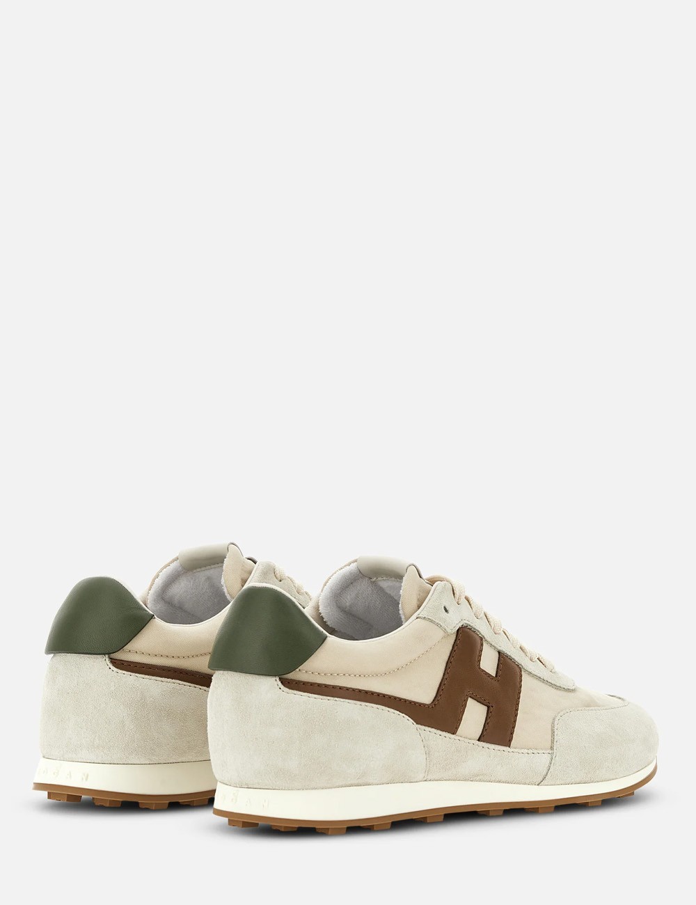 Sneakers Athletic Bianco Marrone Verde