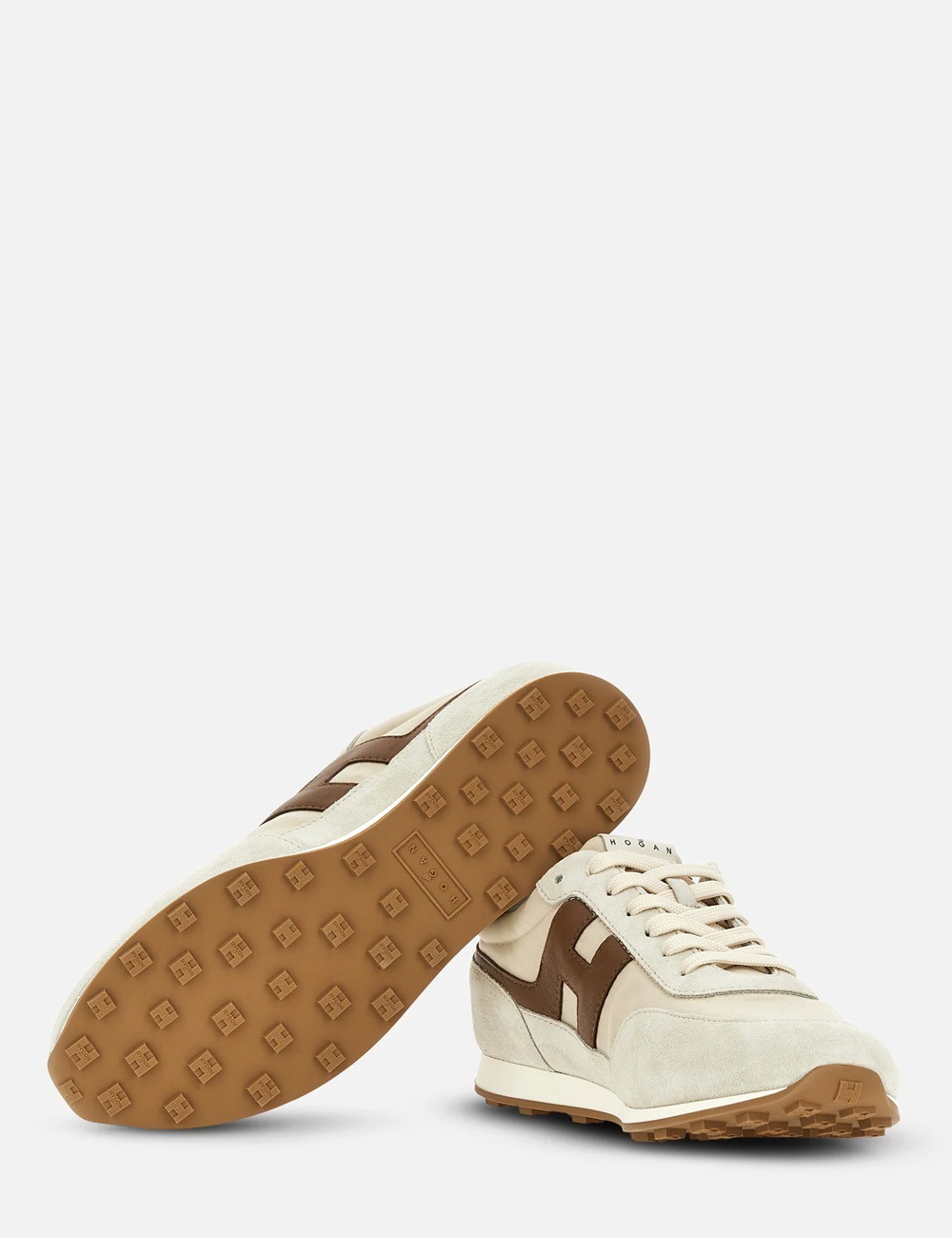 Sneakers Athletic White Brown Green