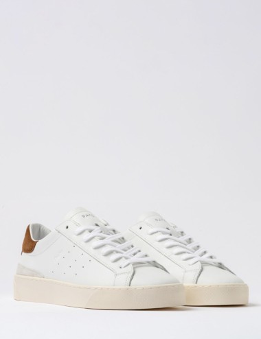 SNEAKER SONICA CALF WHITE-CUOIO