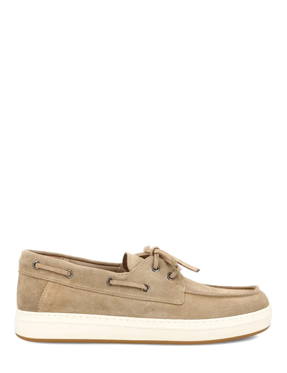 Loafers in suede Beige