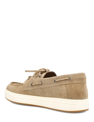 Loafers in suede Beige