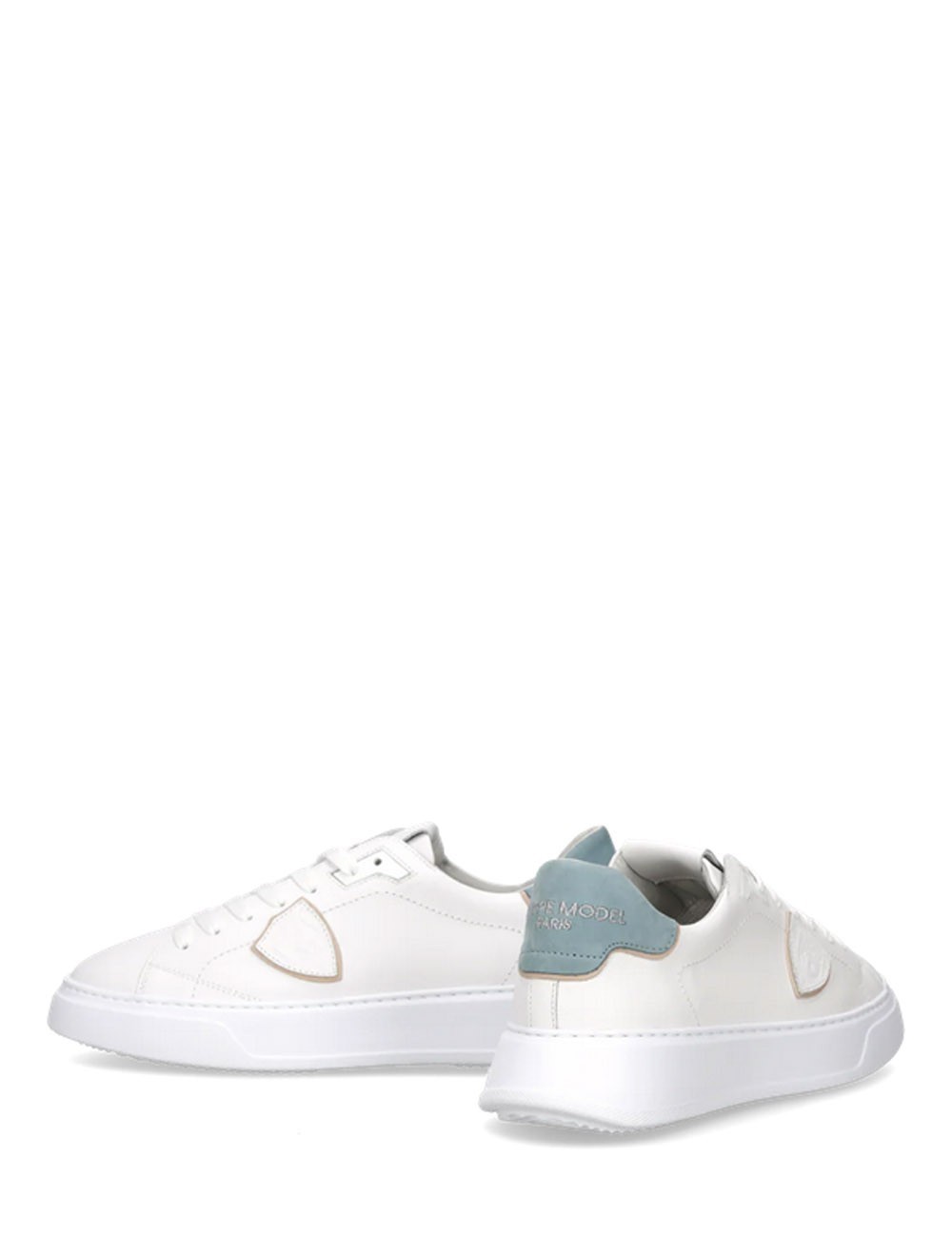 Sneakers Temple Bianco Azzurro